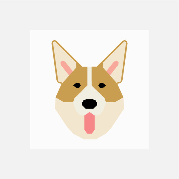 WELSH CORGI quilt block pattern