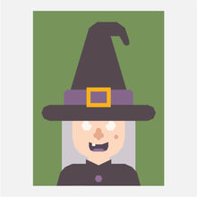 WITCH quilt block pattern