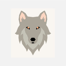 WOLF'S WATCHFUL GAZE quilt block pattern