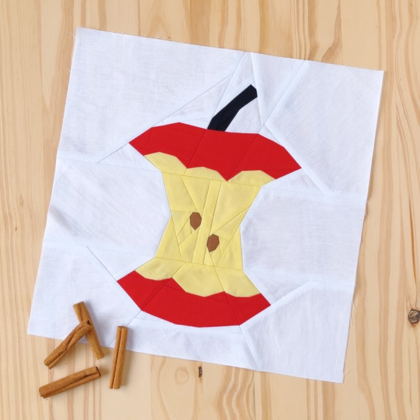 APPLE CORE quilt block pattern