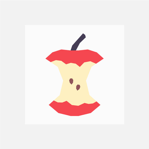 APPLE CORE quilt block pattern – Tomte Studio