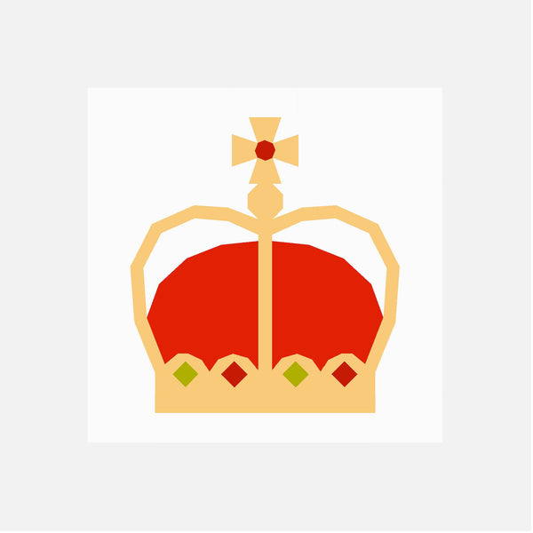 CROWN quilt block pattern