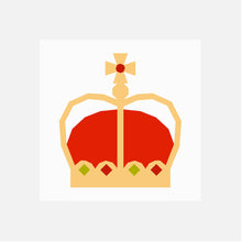CROWN quilt block pattern