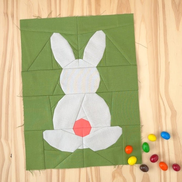 EASTER BUNNY quilt block pattern