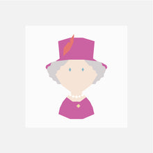 HER MAJESTY ELIZABET II quilt block pattern