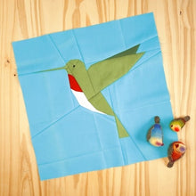 HUMMINGBIRD quilt block pattern
