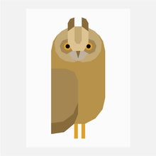 LONG EARED OWL quilt block pattern