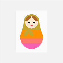 MATRYOSHKA DOLL quilt block pattern