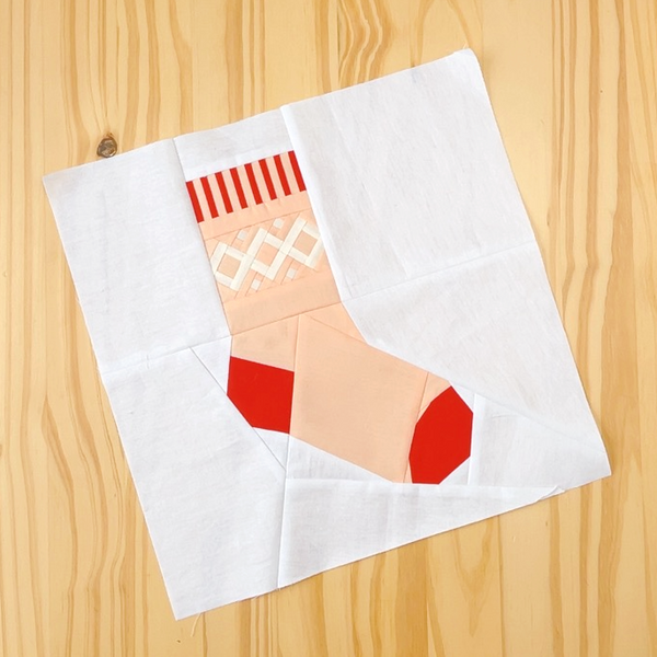 SOCK quilt block pattern