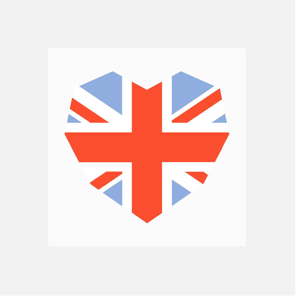 UNION JACK HEART quilt block pattern