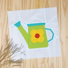 WATERING CAN quilt block pattern
